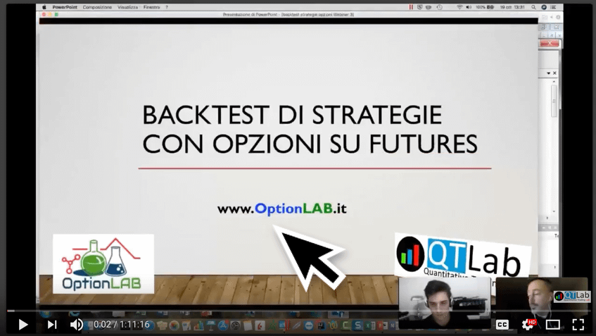 video corso backtest trading opzioni su futures sp500