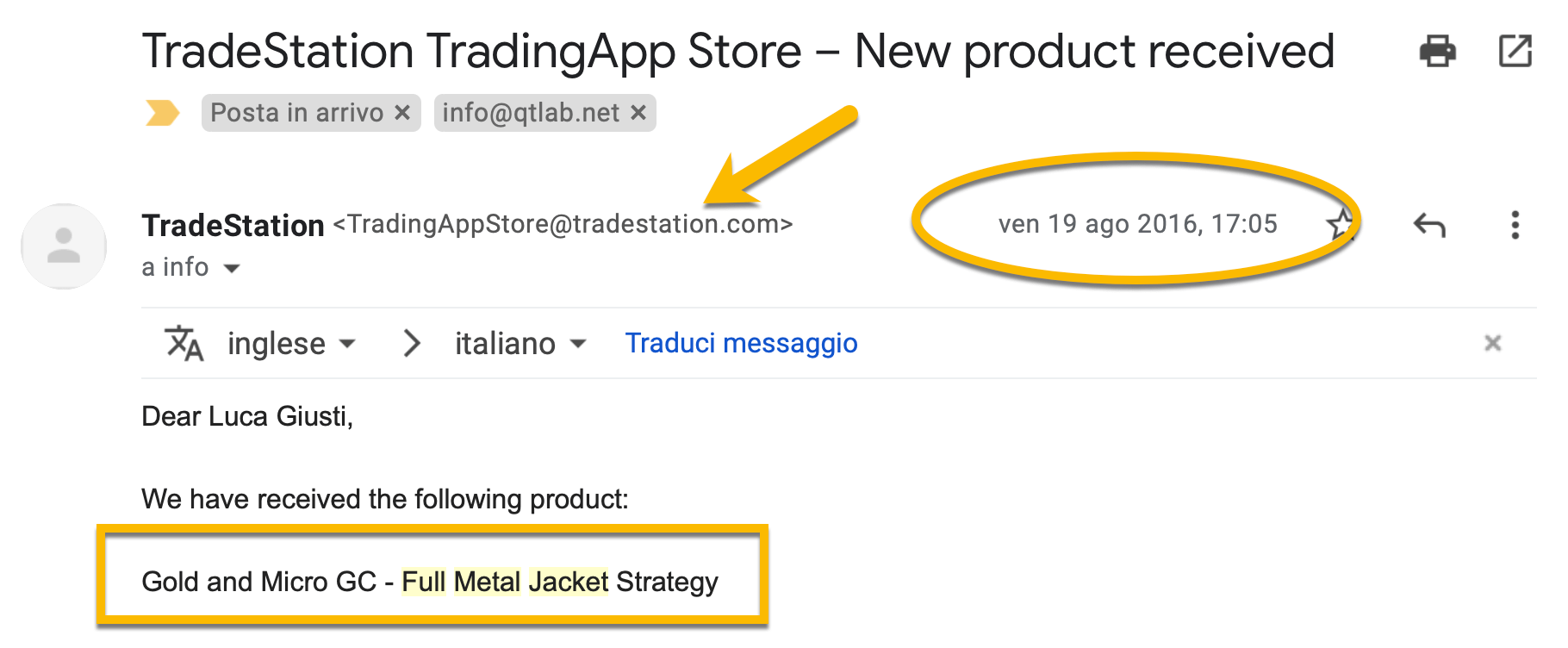 tradestation trading system automatico: full metal jacket